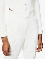 Thumbnail for your product : Lavish Alice High-rise tapered crepe trousers