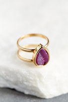 Thumbnail for your product : Urban Outfitters Teardrop Druzy Ring