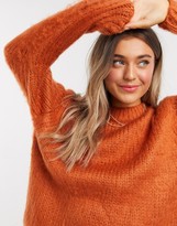 Thumbnail for your product : ASOS DESIGN chunky jumper in rust