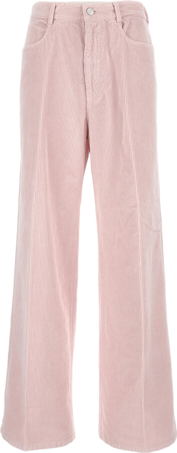 Cellar Door Tailored Straight-Leg Trousers In Pink