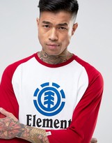 Thumbnail for your product : Element Vertical Logo Raglan In Red & White