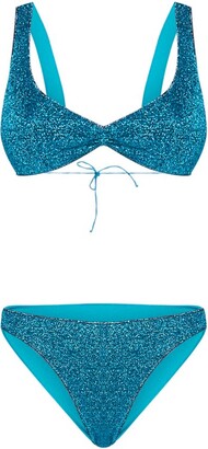 Oseree Lumire Glitter Embellished Bikini Set - ShopStyle Two Piece Swimsuits