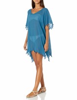 Thumbnail for your product : Seafolly Women's Cotton Gauze Kaftan Swimsuit Cover Up with Tassels Swimwear