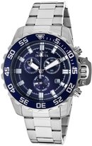 Thumbnail for your product : Invicta Men's Pro Diver Chronograph Silver-Tone Steel Blue Dial