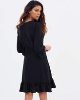 Thumbnail for your product : Miss Selfridge 3/4 Sleeve Frill Hem Dress