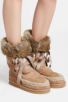 Mou Eskimo Sheepskin Boots with Fur Cuffs