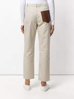 Thumbnail for your product : J.W.Anderson leather pocket jeans