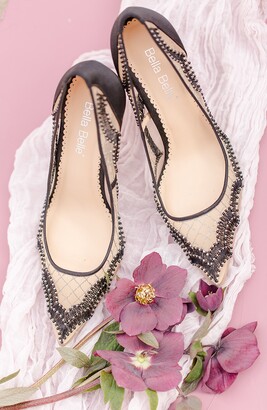 Bella Belle Nadia Scalloped Embroidery Pump