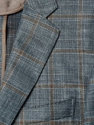 Corneliani Regular-Fit Windowpane Wool Jacket