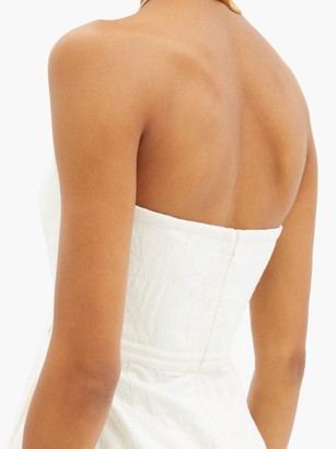 Mara Hoffman Aurelia Strapless Organic Cotton-blend Dress - Ivory