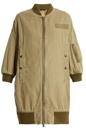 R 13 Cotton-blend flight jacket