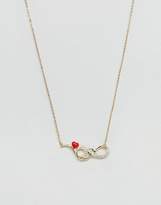 Thumbnail for your product : Glamorous Gold Embellished Snake Necklace