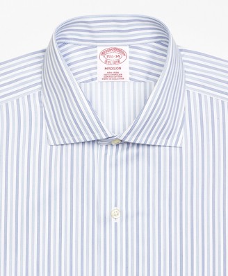 Brooks Brothers Madison Classic-Fit Dress Shirt, Non-Iron Alternating Triple Stripe