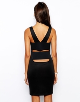 Thumbnail for your product : The Laden Showroom X Renee London Mesh Insert Zip Dress