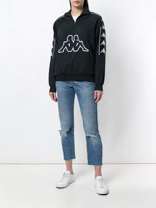 Kappa logo print zipped jumper
