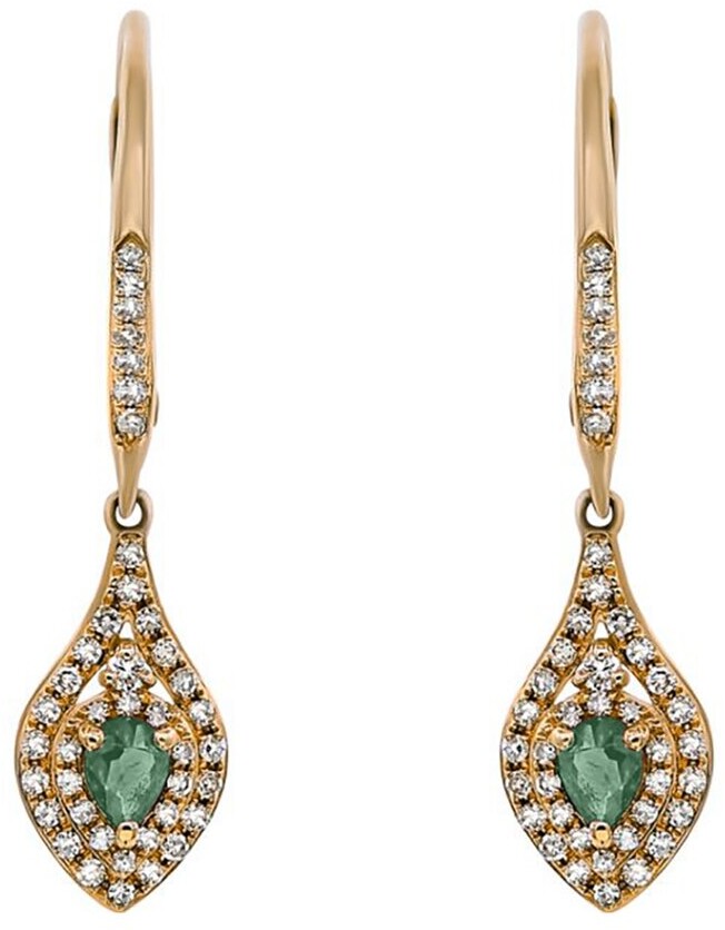 Diana M Fine Jewelry 14K 0.32 Ct. Tw. Diamond Earrings