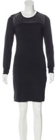 Thumbnail for your product : By Malene Birger Mesh-Paneled Metallic Dress