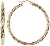 Thumbnail for your product : Candela 14K Gold Plated Sterling Silver 40mm Twisted Hoop Earrings
