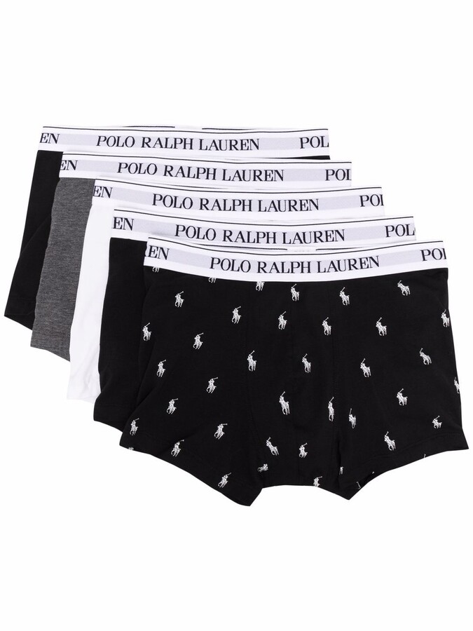 Polo Ralph Lauren Logo-Waist Boxers (Set Of Five) - ShopStyle