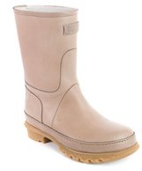 Brunello Cucinelli Womens Light Brown Rain Leather Ankle Boots.