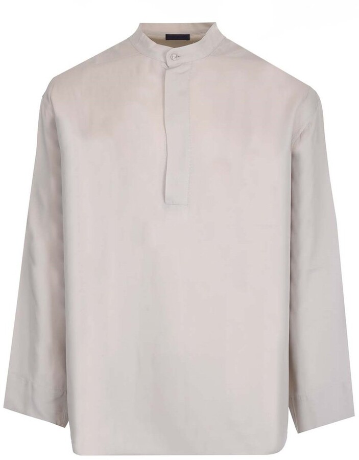 Mock Neck Long Sleeve Shirt | Shop the world's largest collection 