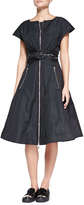 Thumbnail for your product : Marc by Marc Jacobs Orion Metallic Taffeta 1950s Dress, Black
