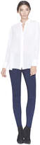 Thumbnail for your product : Alice + Olivia Navy Front Zip Suede Legging