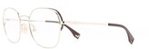 Thumbnail for your product : Fendi Round-Frame Logo-Engraved Glasses