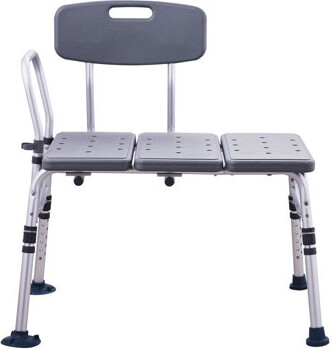 Stellweilan Tessberg Tub Transfer Bench for Bathtub, Adjustable Shower Seats for Adults, Lightweight Shower Bench for Elderly and Disabled