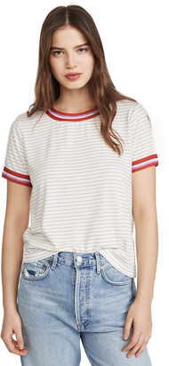Cupcakes And Cashmere Women's Quily Striped Knit Tee