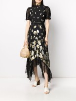 Thumbnail for your product : Alice + Olivia Bettina Floral-Lace Midi dress