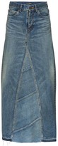 Thumbnail for your product : Saint Laurent High-Waisted Maxi Denim Skirt