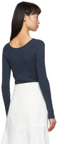 Thumbnail for your product : Tibi Navy Tech Ribbed Bodysuit