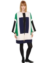 Thumbnail for your product : Gianluca Capannolo Mina Color Block Stretch Wool Coat