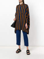 Thumbnail for your product : Ter Et Bantine oversized striped collarless shirt