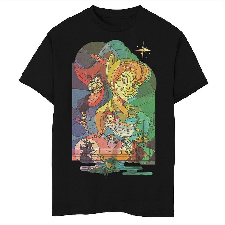Disney's Peter Pan Boys Captain Hook Stained Glass Tee