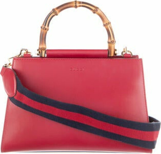 Gucci Small Nymphaea Bamboo Top Handle Bag ShopStyle