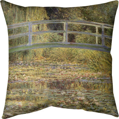 ArtVerse Claude Monet the Waterlily Pond Euro Pillow