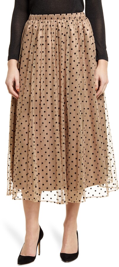 Taupe Mid Skirt | Shop the world's largest collection of fashion 