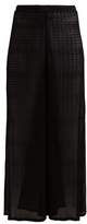 Thumbnail for your product : Missoni Mare - Zigzag Crochet-knit Wide-leg Trousers - Womens - Black