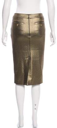 Max Mara Metallic Knee-Length Skirt