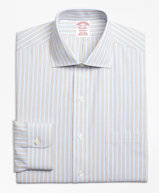 Brooks Brothers Madison Classic-Fit Dress Shirt, Non-Iron Framed Track Stripe