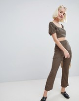 Thumbnail for your product : Emory Park Crop Top In Dogtooth Co-Ord