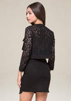 Thumbnail for your product : Bebe Corded Lace Jacket