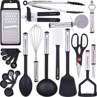 Just Houseware Copper Kitchen Utensils Set, 13 Pieces Stainless Steel  Cooking Utensils Set With Titanium Rose Gold Plating, Non-Stick Kitchen  Tools