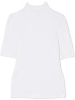 Narciso Rodriguez - Ribbed Cashmere-blend Sweater - White