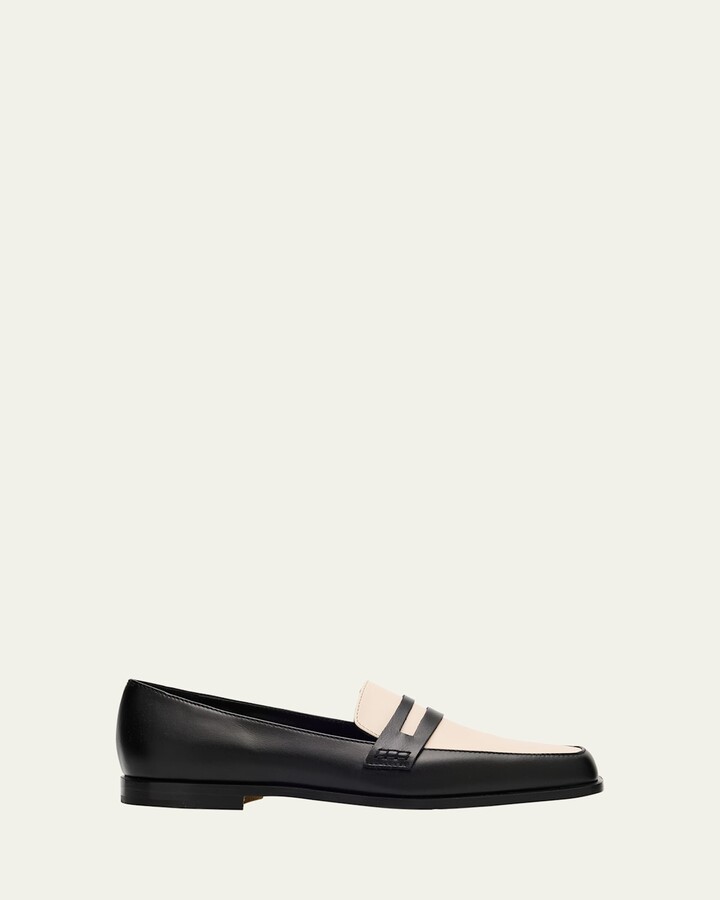 Manolo Blahnik Polonoff Bicolor Penny Loafers