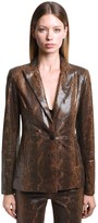 Thumbnail for your product : J Brand Londyn Snake Printed Leather Jacket