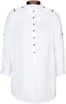 Thumbnail for your product : Burberry Oversized Ramie Tunic in White