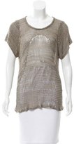 Thumbnail for your product : Helmut Lang Open Knit Short Sleeve Top